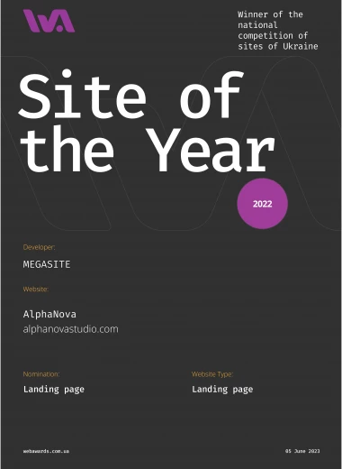 Site of the year